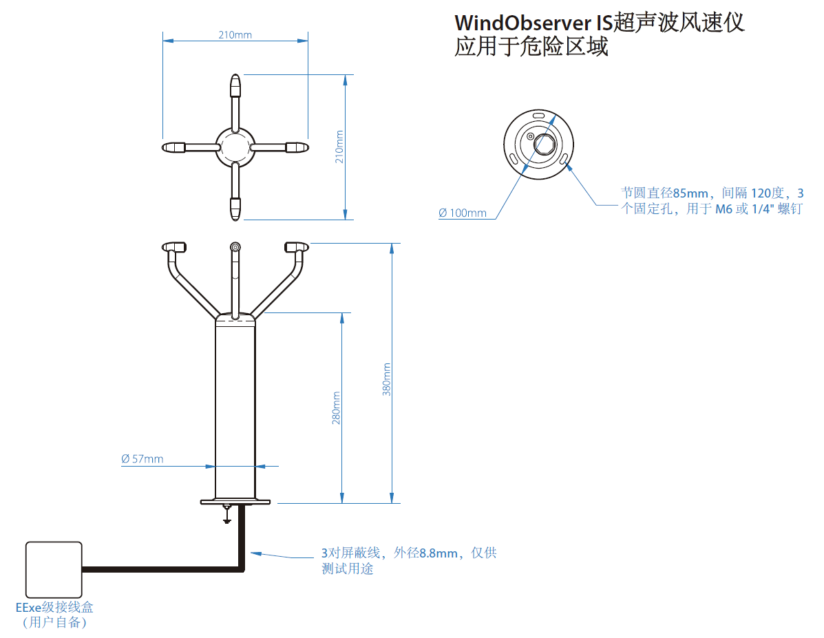 Gill WindObserver IS超声波风速仪(图2)